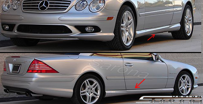 Custom Mercedes CL Side Skirts  Coupe (2000 - 2006) - $790.00 (Part #MB-013-SS)